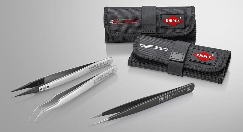 KNIPEX launches range of tweezers: specialists for the finest gripping, holding and cutting